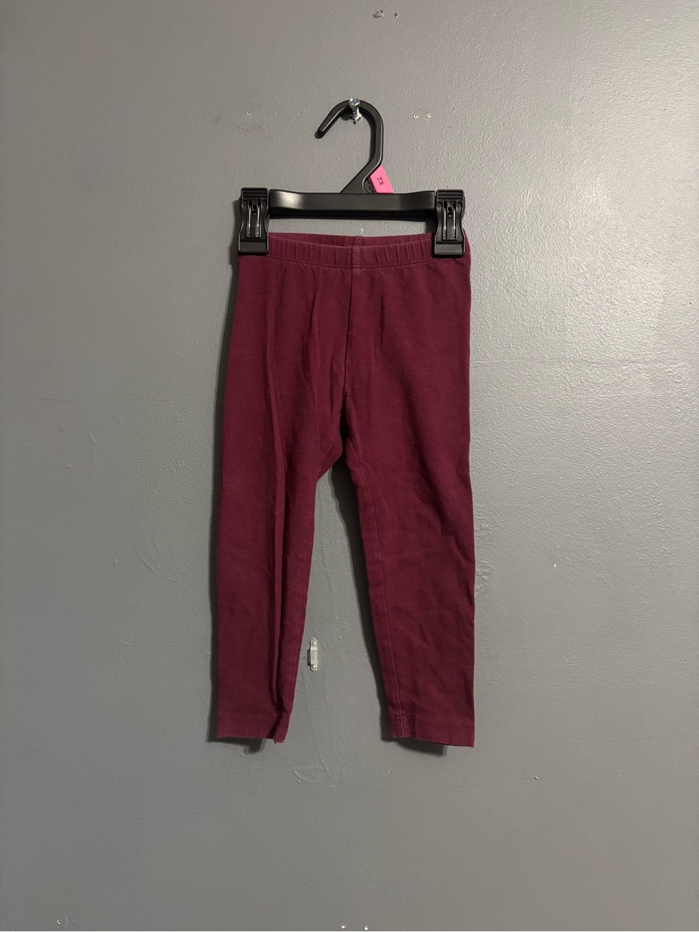 Old Navy classic solid fall burgundy whimsygoth grunge casual Leggings girls 2T